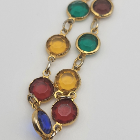 Crystals by Bellagio USA Multicolor Gemstone Necklace 34" - Picture 7 of 16